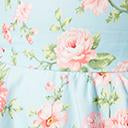 Load image into Gallery viewer, 1950s Light Blue & Pink Floral Gina Swing Dress