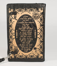 Load image into Gallery viewer, Black & Gold Book of Spells Crossbody Purse