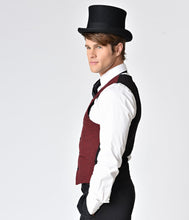 Load image into Gallery viewer, Vintage Style Black Wool Top Hat
