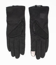 Load image into Gallery viewer, Black Lace &amp; Floral Accent Gloves
