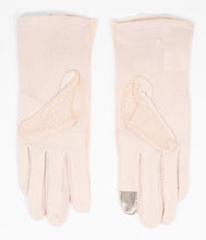 Load image into Gallery viewer, Beige Lace &amp; Floral Accent Gloves
