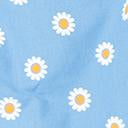 Load image into Gallery viewer, 1950s Style Chambray Blue Daisy Bowie Swing Dress
