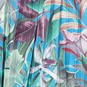 Load image into Gallery viewer, 1970s Blue &amp; Green Tropical Print Belted Maxi Dress
