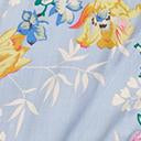 Load image into Gallery viewer, 1940s Style Lilac &amp; Multi Floral Print High-Low Dress
