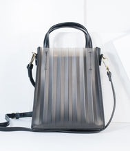 Load image into Gallery viewer, Black Accordion Jelly Mini Tote
