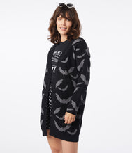 Load image into Gallery viewer, Black &amp; Grey Bats Open Long Cardigan
