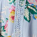 Load image into Gallery viewer, 1960s Lilac &amp; Multi Floral Crochet Trapeze Dress
